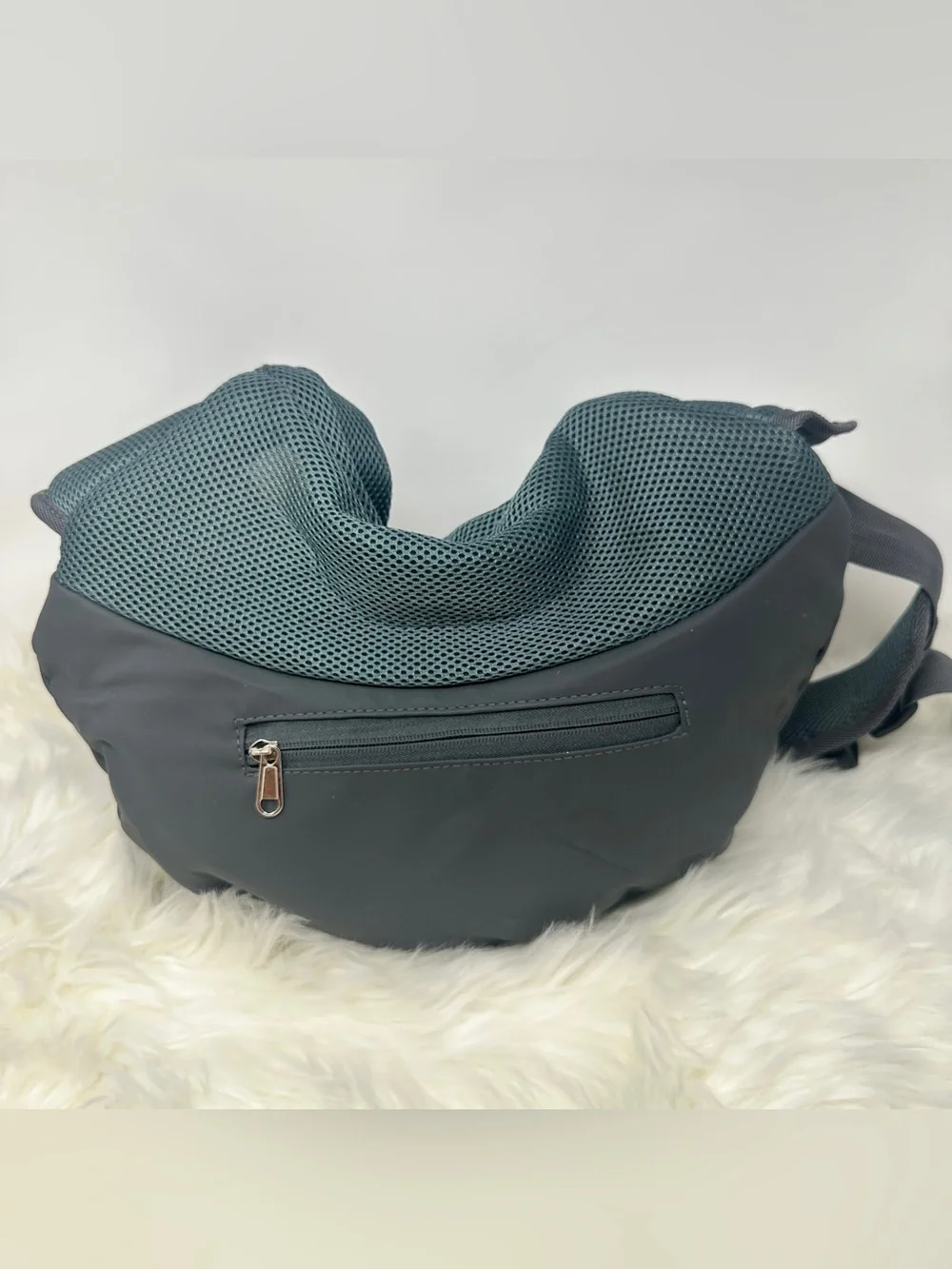 Pet Carrier Sling in Pink and Gray